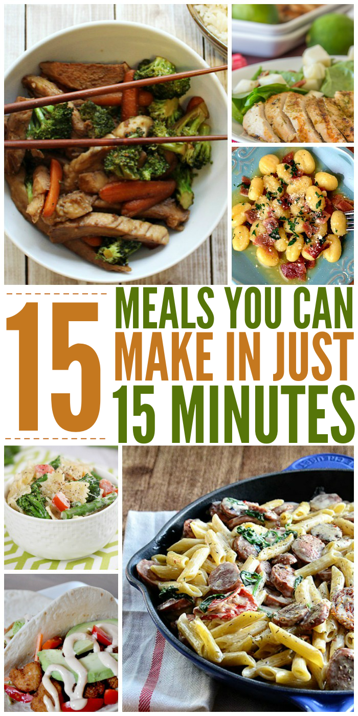 15 Meals You Can Make in Just 15 Minutes