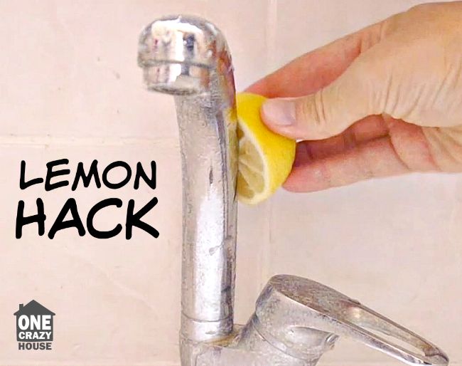 The trick to getting water stains off of your sink!
