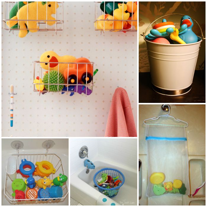 How to Organize Your Kids' Bath Toys