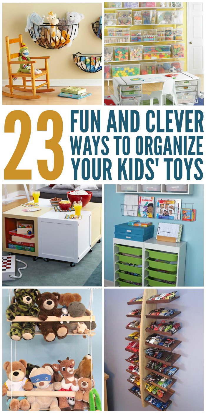 23 Fun and Clever Ways to Organize Toys
