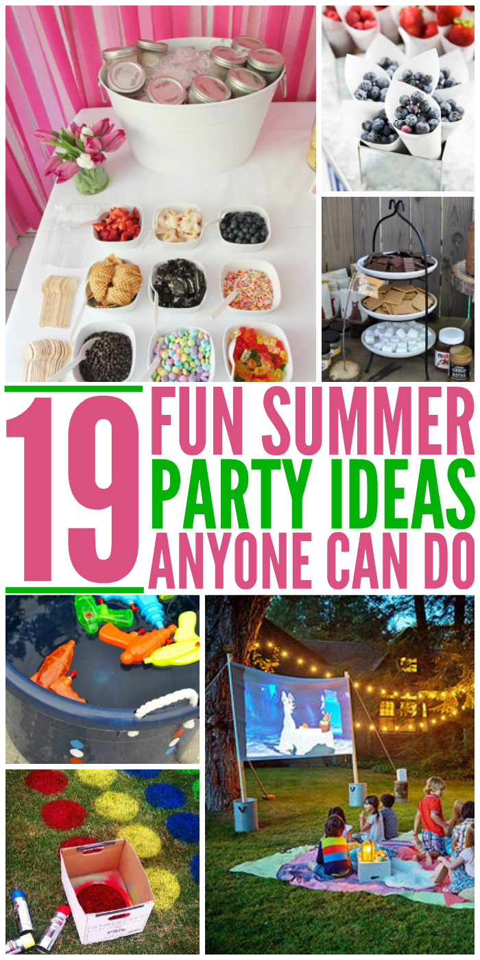 19 Summer Party Ideas Anyone Can Do