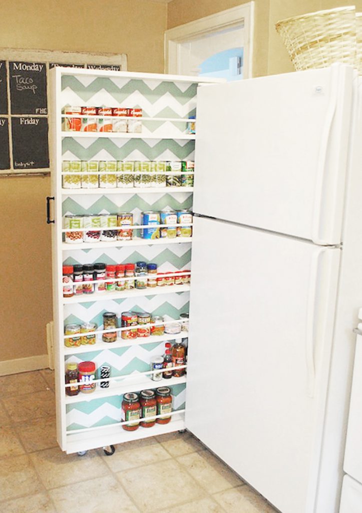 DIY Storage Idea - Canned Food Storage by Classy Clutter
