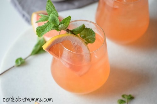 Summer Mocktails- Texas Grapefruit Mocktail- Centsable Momma