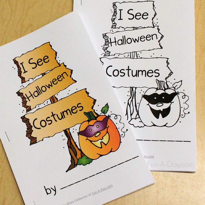 Halloween Printables - Halloween Emergent Reader Printables - Fun A Day 