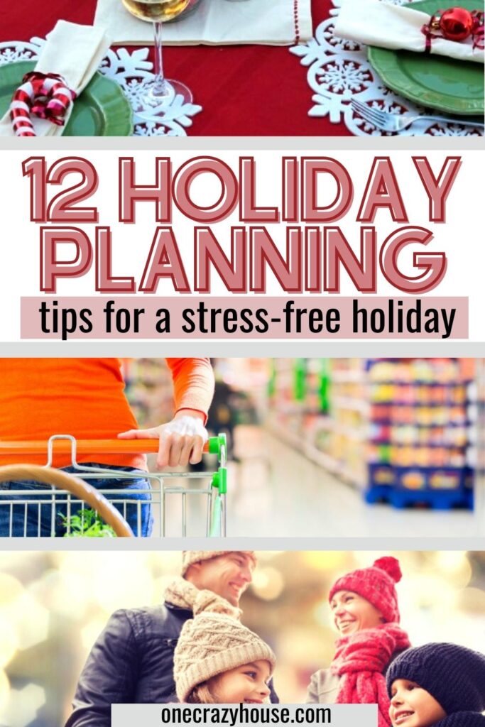 holiday planning tips pin image