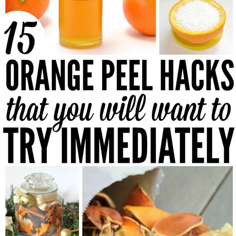 Orange Peel Uses Collage - Furniture Polish, Kindling, Christmas Spice Potpourri, and Air Freshener 