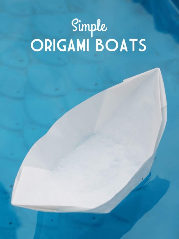 Picture of origami boat made from wax paper