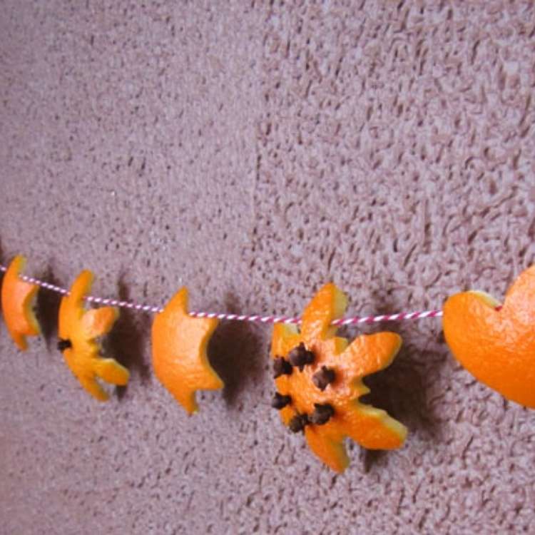 Orange Peel Uses - Orange Peel Garland 