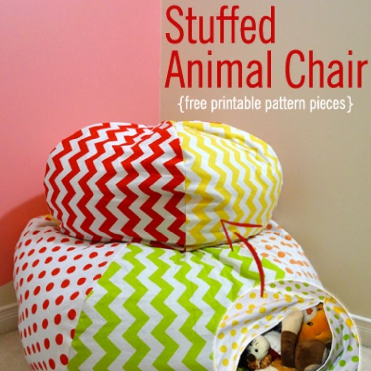 Stuffed Animal Storage Chair 