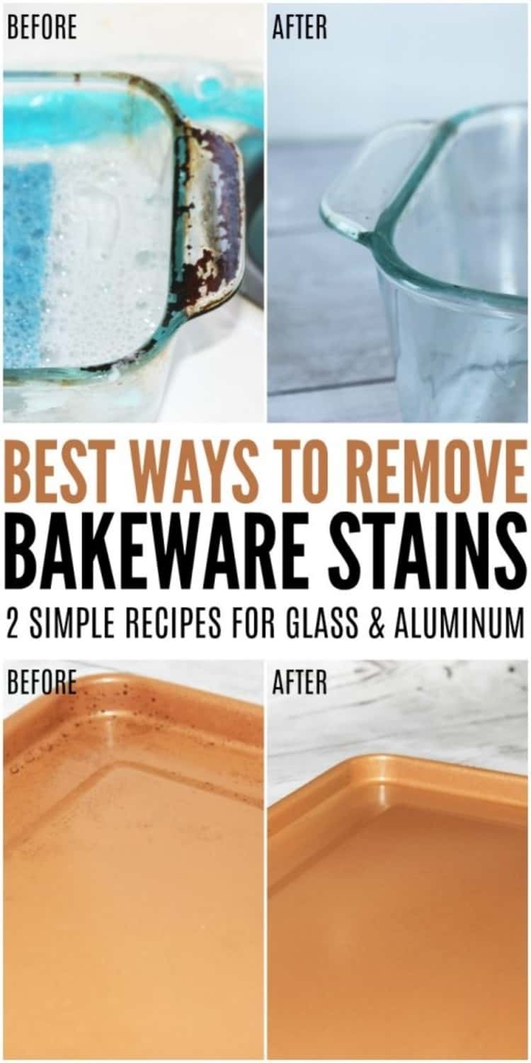 Best ways to remove bakeware stains, 2 simple recipes for glass and aluminum