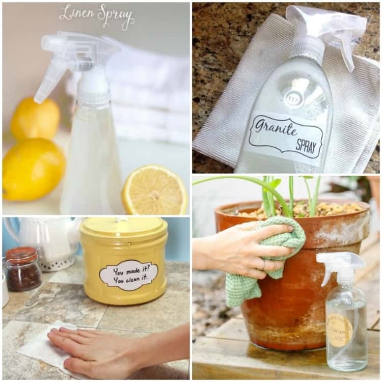 Make your own cleaners with rubbing alcohol as the main ingredient