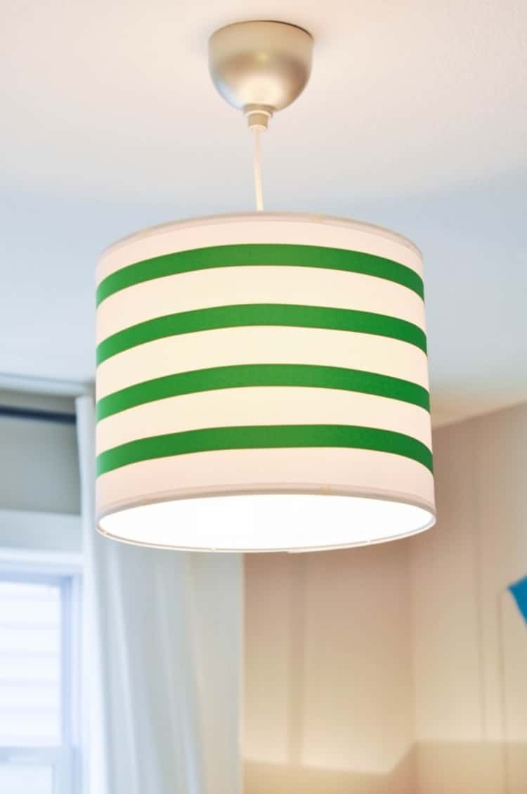 Put a ribbon on your lamp shade for a modern look