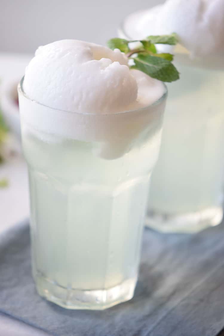 Mocktail with mint float 