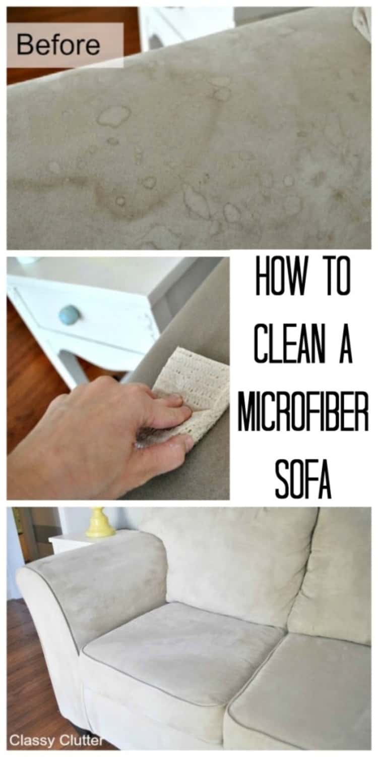 How to clean a microfiber sofa using rubbing alcohol
