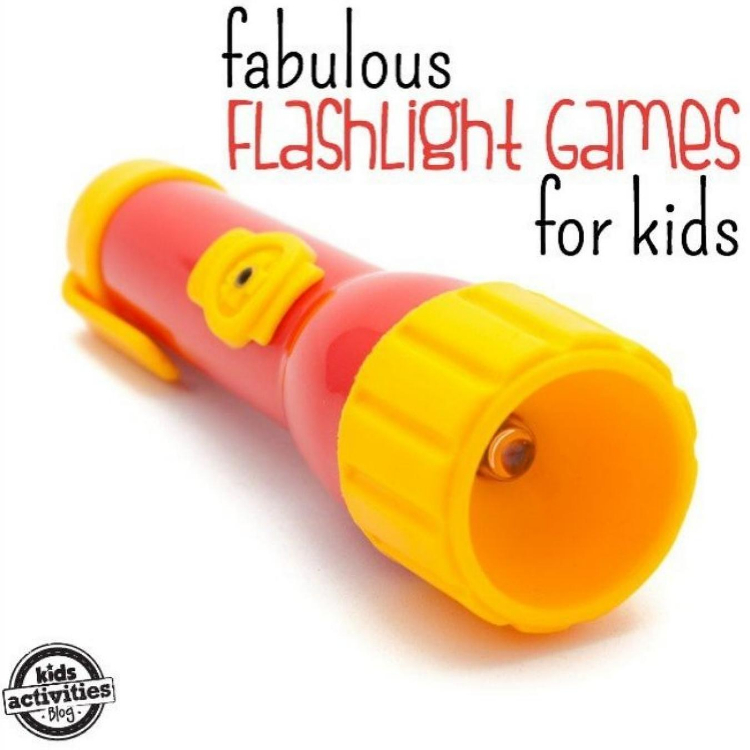 fabulous flashlight games for kids - yellow and red flashlight