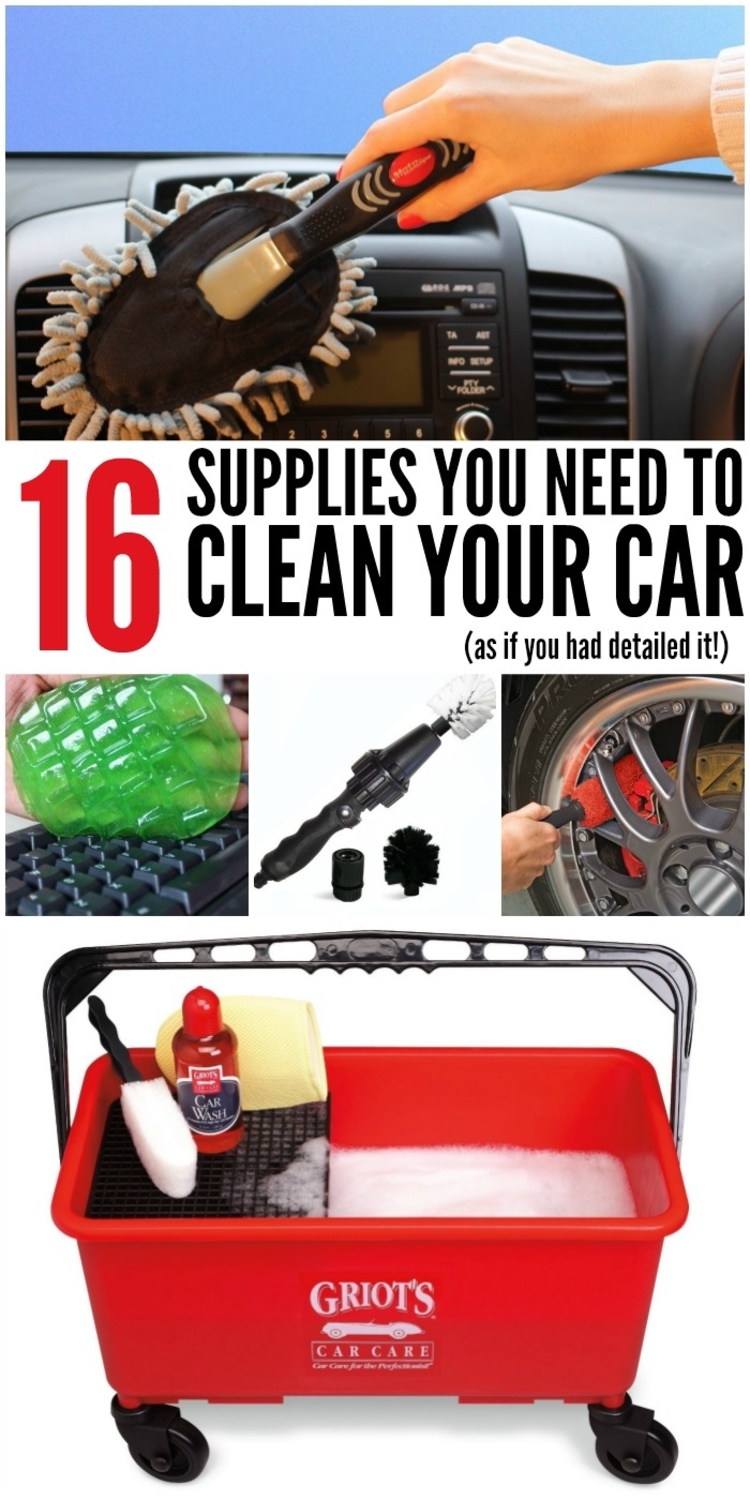 16 supplies you need to clean your car