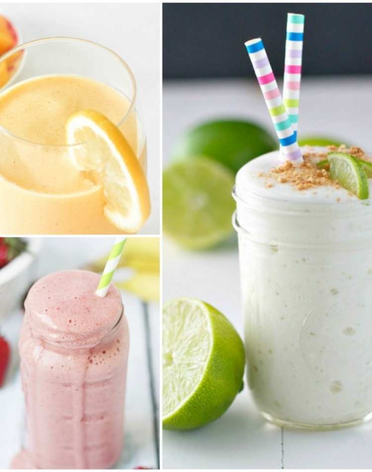 Healthy Smoothie Recipes Kids Will Love, berry smoothie, orange smoothie, lime smoothie