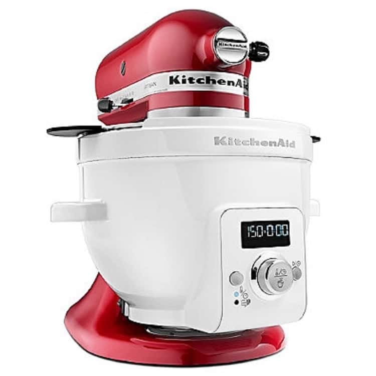 Amazing Kitchen Aid mixer attachment - the heated mixing bowl 