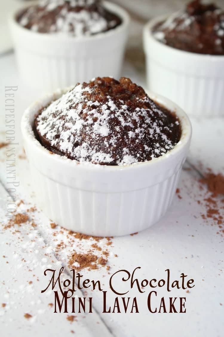 Instant Pot Molten Chocolate Mini Lava Cake