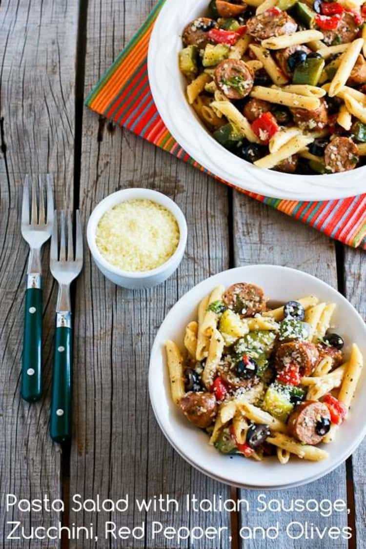 Italian sausage pasta salad recipe
