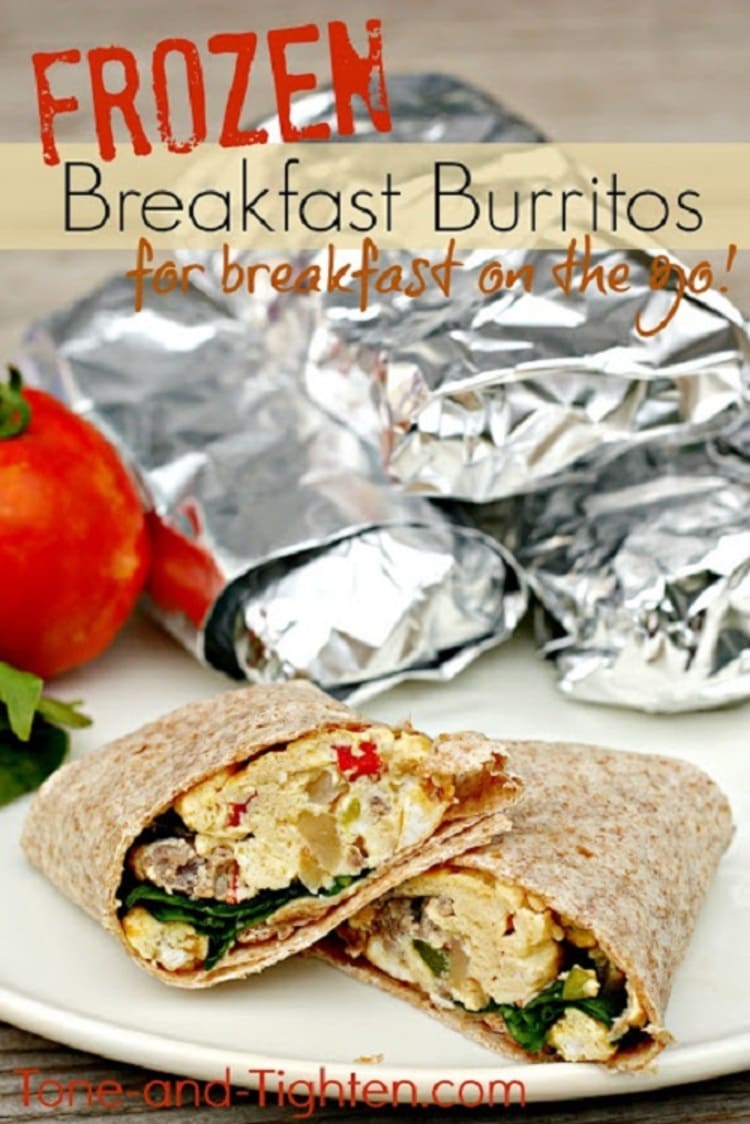 Freezer Meal Breakfast Burritos