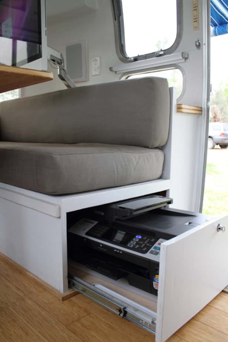 Under seat storage - great tip for RV living